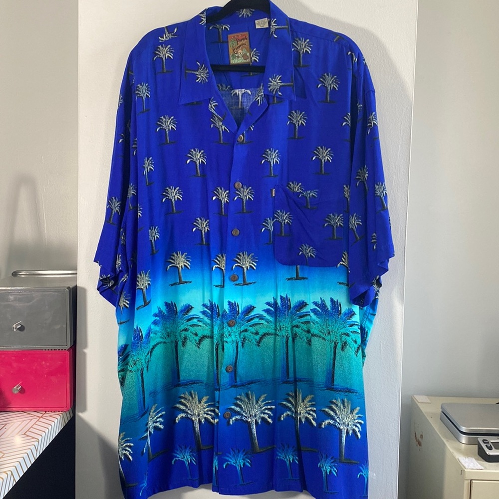 Mens VINTAGE Pineapple Connection Hawaiian Shirt Size 4XT